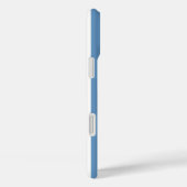 青と白のモノグラムストライプ Case-Mate iPhoneケース (裏面 / 右)