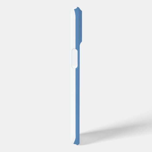 青と白のモノグラムストライプ Case-Mate iPhoneケース (裏面 / 右)