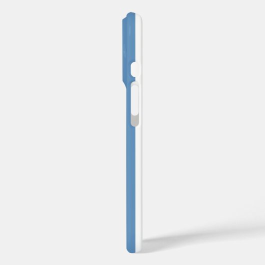 青と白のモノグラム ストライプ Case-Mate iPhoneケース (裏面 / 左)