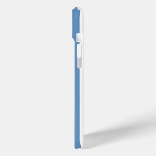 青と白のモノグラム ストライプ Case-Mate iPhoneケース (裏面 / 左)