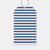 青と白のライトハウス結婚の感謝 ギフトタグ (裏面)