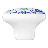 青と白のレトロタイルルックセラミックノブ セラミックノブ (側面)