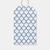 青と白のレモンツリートピアリーポットギフトラベル ギフトタグ (裏面)