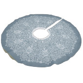 青と白のレースルックビクトリアンスクリスマススカート フェイクリネンツリースカート (アングル)