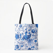 青と白のロシアのオーナメント 