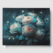 青と白のヴィンテージバラ