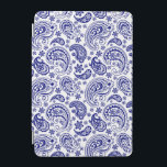 青と白のヴィンテージフローラペイズリーパターン iPad MINIカバー<br><div class="desc">ネイビーブルーとホワイトヴィンテージフローラペイズリーパターン。</div>