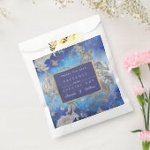 青と白のヴィンテージフローラ フェイバーバッグ (封をした状態)