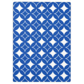 青と白の七宝パターン クリップボード (裏面)