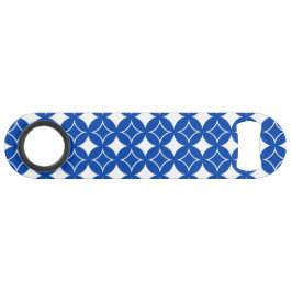 青と白の七宝パターン スピード栓抜き