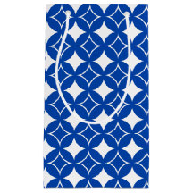 青と白の七宝パターン