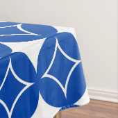 青と白の七宝パターン テーブルクロス (インサイチュ)