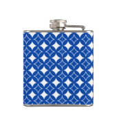 青と白の七宝パターン フラスク (裏面)