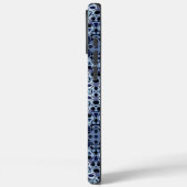 青と白の万華鏡曼荼羅模様 Case-Mate iPhoneケース (裏面 / 左)