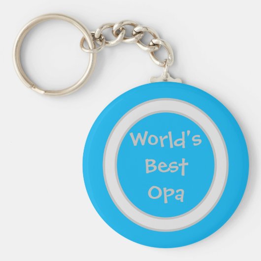 青と白の世界のOpaキーチ最高のェン キーホルダー (正面)