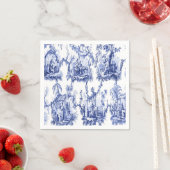 青と白の中国の分離 スタンダードカクテルナプキン (インサイチュ)