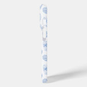 青と白の中国プリントモノグラム水色 Case-Mate iPhoneケース (裏面 / 左)