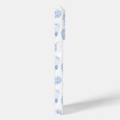 青と白の中国プリントモノグラム水色 Case-Mate iPhoneケース (裏面 / 右)