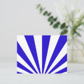 青と白の光線 ポストカード (スタンド正面)