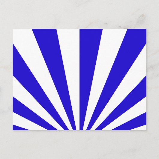青と白の光線 ポストカード (正面)