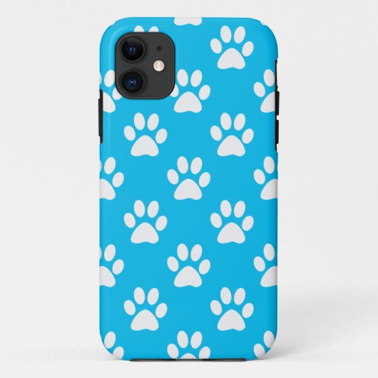 青と白の前足パターン Case-Mate iPhoneケース (裏面)