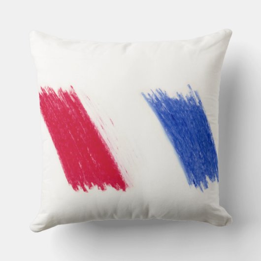 青と白の勇敢な愛国心の故郷 クッション (裏面)