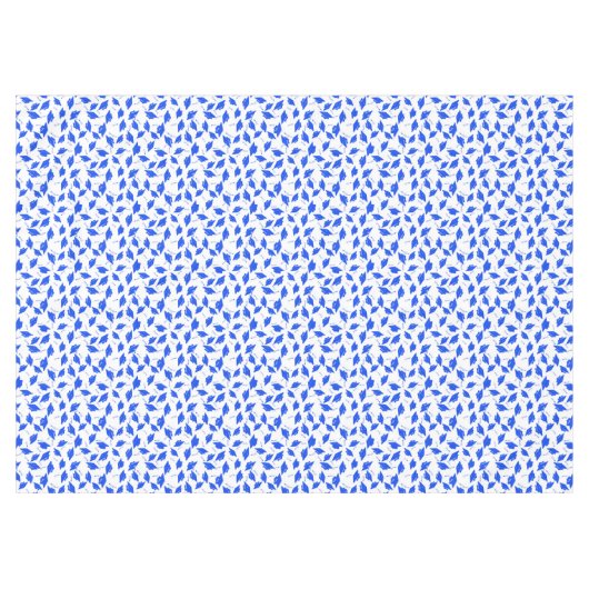 青と白の卒業キャップが空中に揺れ テーブルクロス (正面(横))