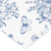 青と白の国フランスの ショートテーブルランナー (コーナー)