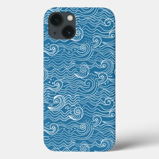 青と白の夏の海波 Case-Mate iPhoneケース (裏面)