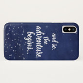 青と白の夜空と冒険が始まる Case-Mate iPhoneケース (裏面(横))