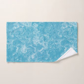 青と白の大理石抽象芸術 バスタオルセット (ハンドタオル)