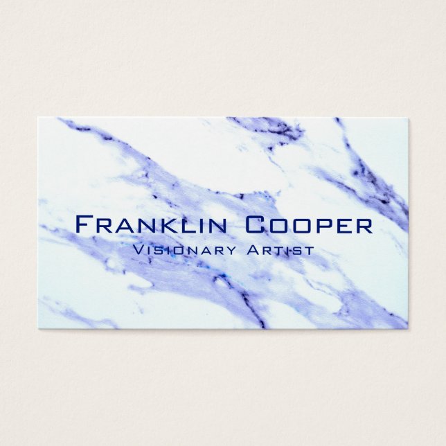 青と白の大理石 (正面)