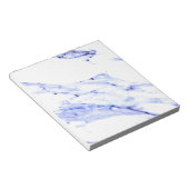 青と白の大理石 ノートパッド (アングル)