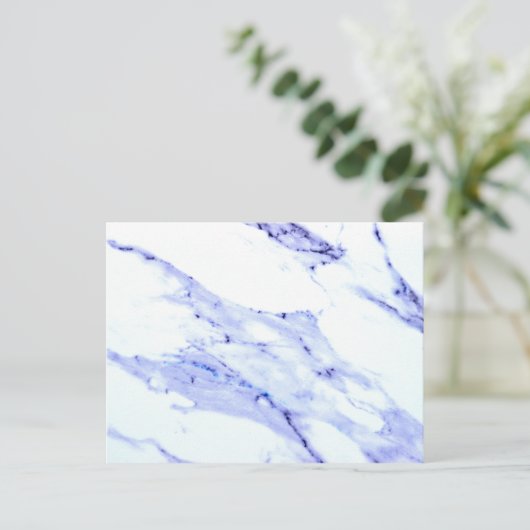 青と白の大理石 ポストカード (スタンド正面)