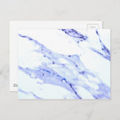 青と白の大理石 ポストカード (正面/裏面)