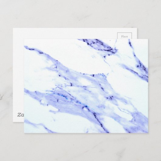 青と白の大理石 ポストカード (正面/裏面)