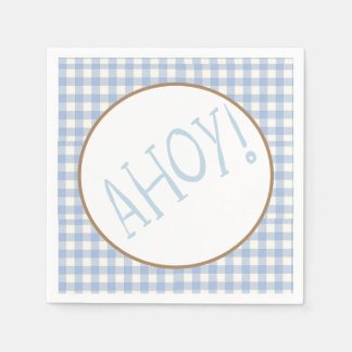 青と白の少年ベビー スタンダードカクテルナプキン