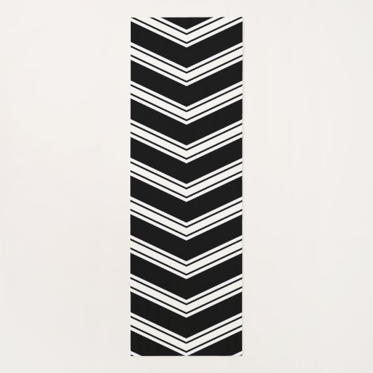 青と白の山形 ヨガマット (裏面)