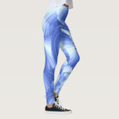 青と白の悪い絵を描仕事 レギンス (右)