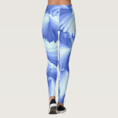 青と白の悪い絵を描仕事 レギンス (裏面)