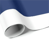 青と白の抽象芸術ストライプ ラッピングペーパー (ロールコーナー)