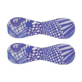 青と白の抽象芸術ラインアートベースボール 野球ボール (パネル)