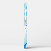 青と白の抽象芸術絵画3 Case-Mate iPhoneケース (裏面 / 左)