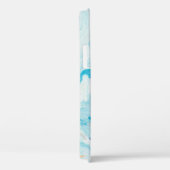 青と白の抽象芸術絵画3 Case-Mate iPhoneケース (裏面 / 右)