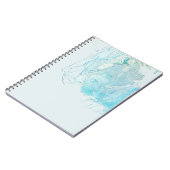 青と白の抽象芸術絵画 ノートブック (左側)