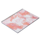 青と白の抽象芸術絵画 ノートブック (左側)