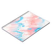 青と白の抽象芸術絵画 ノートブック (左側)