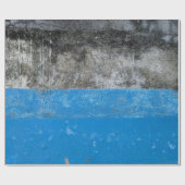 青と白の抽象芸術絵画 ラッピングペーパー (フラット)