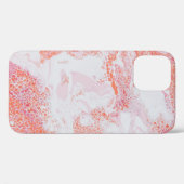 青と白の抽象芸術絵画 Case-Mate iPhoneケース (裏面 (横))