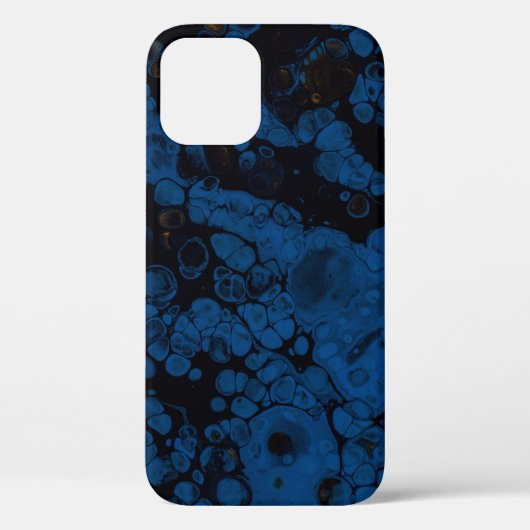 青と白の抽象芸術絵画 Case-Mate iPhoneケース (裏面)